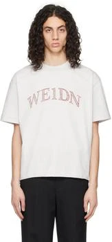 We11done | White Painting T-Shirt 2.2折, 独家减免邮费