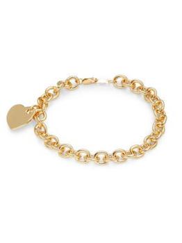 商品Saks Fifth Avenue | 22K Gold Vermeil Heart Charm Bracelet,商家Saks OFF 5TH,价格¥1507图片