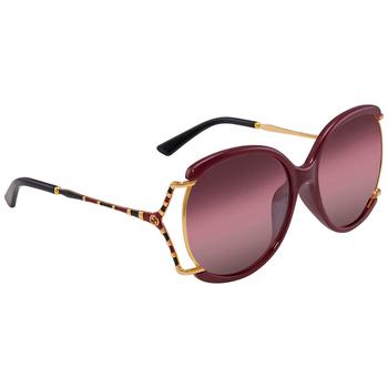 推荐Gucci Pink Butterfly Ladies Sunglasses GG0594SA-003商品