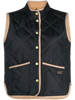 FAY | FAY Lightweight quilted down vest,商家Baltini,价格¥1405