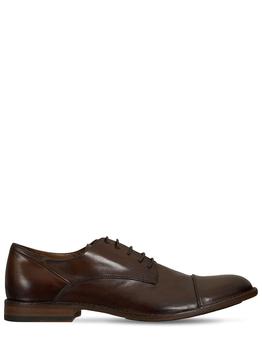 推荐Leather Derby Lace-up Shoes商品