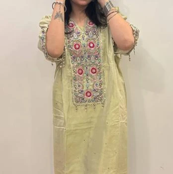 Zaalima Fashion | Zaalima Fashion - Elegant Tulfi Suit Set with Handcrafted Embroidery,商家ELITE FINDS,价格¥362