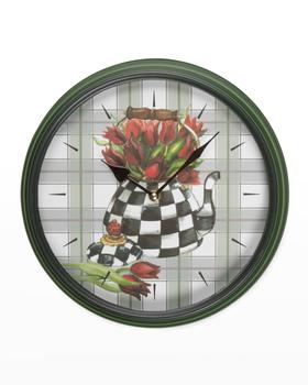 商品MacKenzie-Childs | Tea Kettle Bouquet Wall Clock,商家Neiman Marcus,价格¥652图片