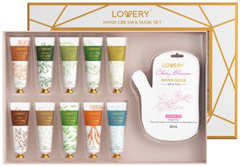推荐Lovery Hand Cream & Hand Mask Gift Set - 10 Hand Lotions and 5 Hand Masks商品