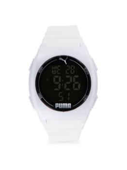 商品Puma | 44MM Stainless Steel & Silicone Digital Watch,商家Saks OFF 5TH,价格¥189图片