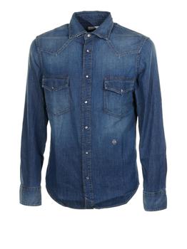商品JACOB COHEN | Jacob Cohen Dark Denim Shirt,商家Italist,价格¥2049图片
