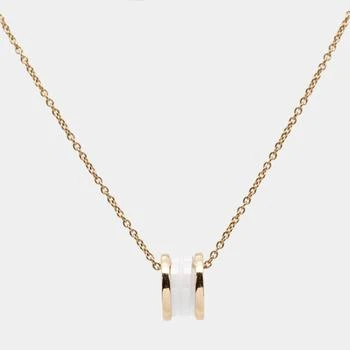 推荐Bvlgari B.Zero1 Ceramic 18k Rose Gold Pendant Necklace商品