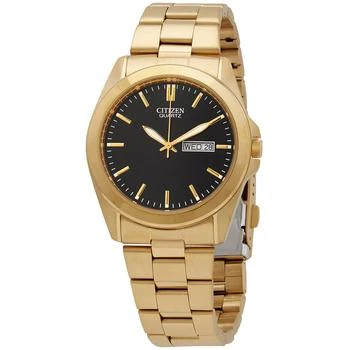 Citizen | Quartz Black Dial Yellow Gold-tone Men's Watch BF0582-51F 5.9折, 满$75减$5, 满减