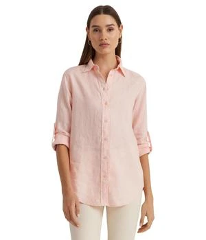 LAUREN Ralph Lauren Roll-Tab-Sleeve Linen Shirt