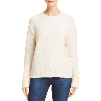 AQUA | Aqua Women's Knit Seamed Long Sleeve Pullover Sweater商品图片,1.1折起, 独家减免邮费