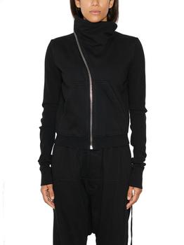 推荐Rick Owens DRKSHDW Asymmetric Zipped Mountain Sweater商品