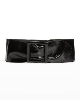 圣罗兰皮带, Yves Saint Laurent | Wrapped Patent Wide Buckle Belt商品图片 