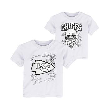 推荐Toddler Boys White Kansas City Chiefs Coloring Activity Two-Pack T-shirt Set商品