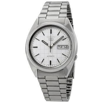 Seiko | Series 5 Automatic White Grid Dial Men's Watch SNXF05 5.7折, 满$200减$10, 独家减免邮费, 满减