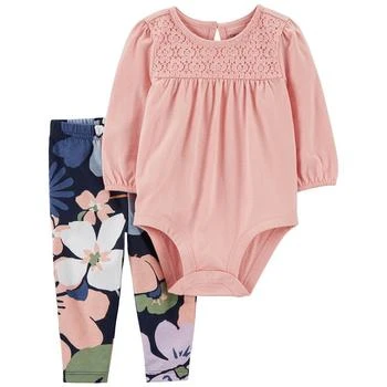 Carter's | Baby Girls Bodysuit and Pants, 2 Piece Set 