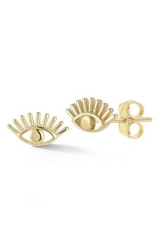Ember Fine Jewelry | 14K Gold Eye Stud Earrings,商家Nordstrom Rack,价格¥2250