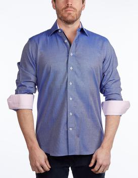 Levinas, Levinas | Contemporary Fit Contrast Detailed Button Down商品图片 2.2折