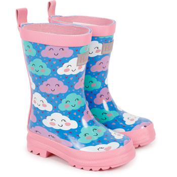 商品Cloud print rubber boots in pink and blue,商家BAMBINIFASHION,价格¥186图片