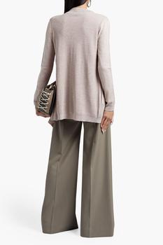 商品Theory | Winxie paneled ribbed-knit merino wool cardigan,商家THE OUTNET US,价格¥1079图片