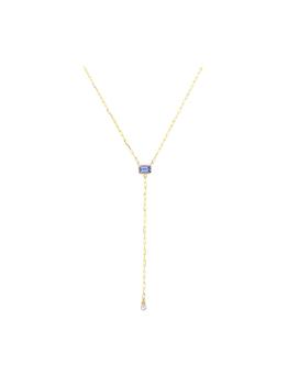 商品Tanzanite and Diamond Y-Neck Necklace图片