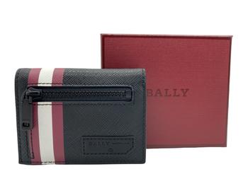 推荐NEW Bally Bhandy Men's 6232167 Black Synthetic PVC Wallet MSRP商品