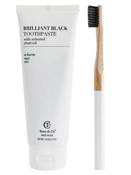 商品Terra & Co. | Brilliant Black 2-Piece Teeth Whitening Set,商家Saks Fifth Avenue,价格¥223图片