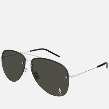 推荐Saint Laurent Aviator-Style Metal Sunglasses商品