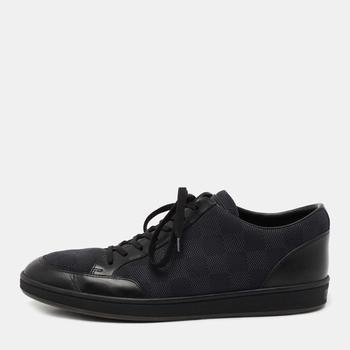 lv低帮鞋, [二手商品] Louis Vuitton | Louis Vuitton Graphite Damier Nylon and Leather Offshore Low-Top Sneakers Size 41商品图片 7.6折