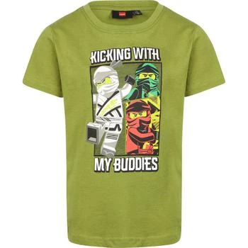 LEGO | Kicking with my buddies t shirt in green 3.4折, 独家减免邮费