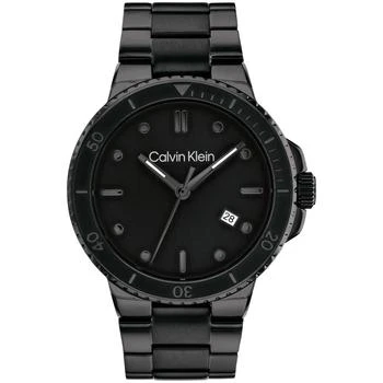 Calvin Klein | Men's Black Stainless Steel Bracelet Watch 44mm 