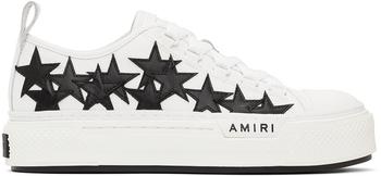 AMIRI | White & Black Stars Court Low-Top Sneakers商品图片,额外8.5折, 独家减免邮费, 额外八五折