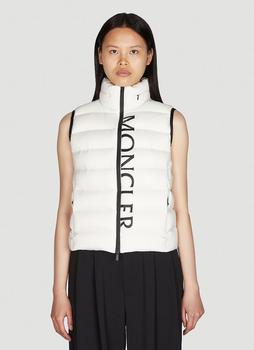 moncler羽绒服女, Moncler | Cenis Sleeveless Down Jacket in White商品图片 