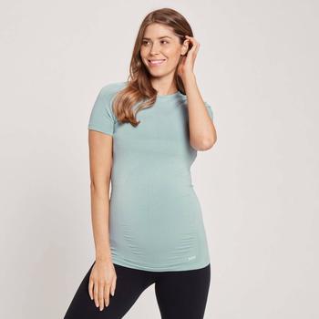 推荐MP Women's Maternity Seamless Short Sleeve T-Shirt - Ice Blue商品