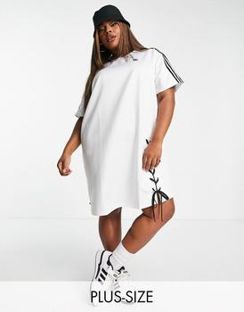 adidas plus, Adidas | adidas Originals Plus always originals t-shirt dress in white商品图片 
