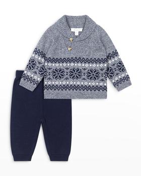 推荐Boy's Ribbed Sweater W/ Pants Set, Size 3M-24M商品