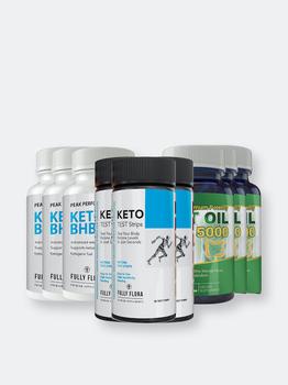 商品Totally Products | Fully Flora Keto Strips and Keto BHB and MCT Oil Combo Pack,商家Verishop,价格¥340图片