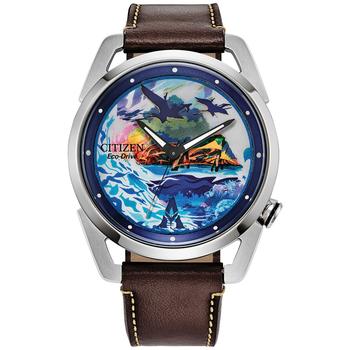商品Citizen | Eco-Drive Men's Avatar Brown Leather Strap Watch 42mm,商家Macy's,价格¥2497图片