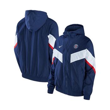 商品NIKE | Men's Navy Paris Saint-Germain Strike Anthem Full-Zip Hoodie Jacket,商家Macy's,价格¥861图片