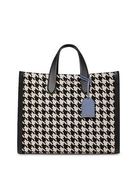 kate spade tote单肩包, Kate Spade | Manhattan Houndstooth Large Tote商品图片 