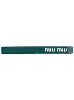 Miu Miu | MIU MIU logo-print hair clip 6.6折