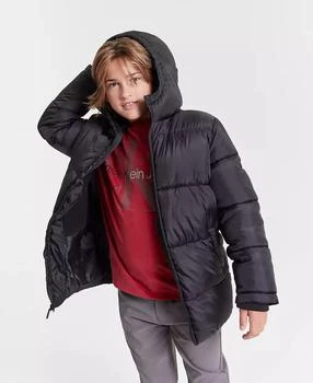 Calvin Klein | Big Boys Long Puffer Jacket,商家Macy's,价格¥432