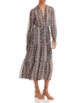 AQUA | Tiered Midi Dress - 100% Exclusive商品图片,7.5折×额外7.5折, 额外七五折
