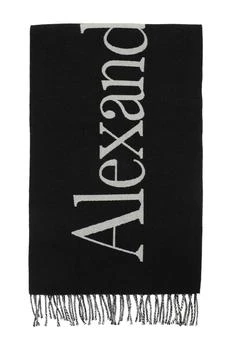 推荐Alexander mcqueen jacquard wool reversible scarf商品