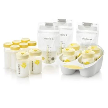 Medela | Medela Breast Milk Storage Solution Set, Breastfeeding Supplies & Containers, Breastmilk Organizer, Made Without BPA,商家Amazon US editor's selection,价格¥230