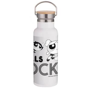 推荐Powerpuff Girls Rock Portable Insulated Water Bottle - White商品