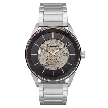 推荐Thomas Earnshaw Men's ES-8218-33 Bayshore Skeleton 42mm Black Dial Steel Watch商品