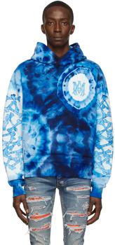 amiri卫衣推荐, AMIRI | Blue Cotton Tie-Dye Hoodie商品图片 6.8折
