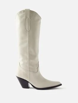 推荐Leather knee-high cowboy boots商品