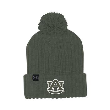 Under Armour | Men's Olive Auburn Tigers Freedom Cuffed Pom Knit Hat商品图片,