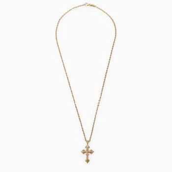 Emanuele Bicocchi | Avelli small cross necklace in 925 gold-plated silver,商家The Double F,价格¥1758